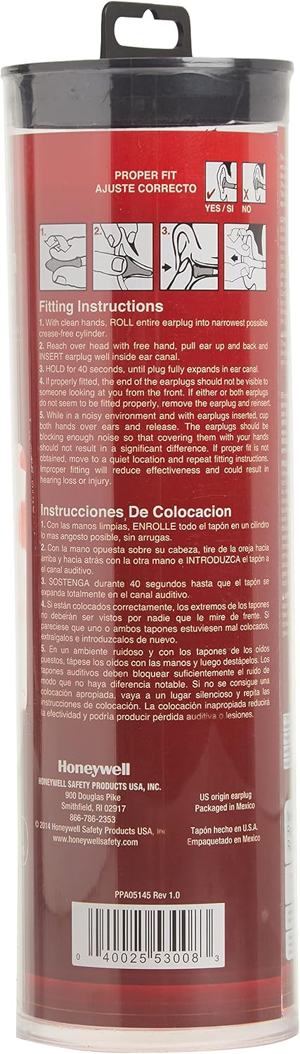 Productos de Seguridad Honeywell Tapones para los oídos de espuma p...