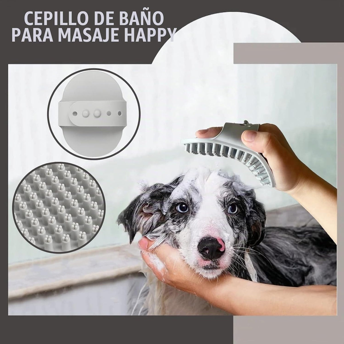 Juego de 5 piezas de aseo para perro, cachorro, cepillo para deshed...