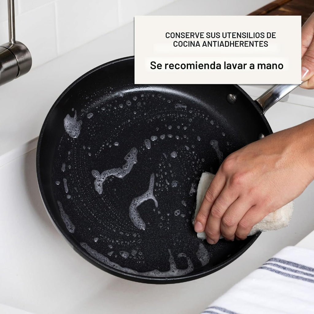 All-Clad HA1 - Juego de utensilios de cocina anodizados duros antia...