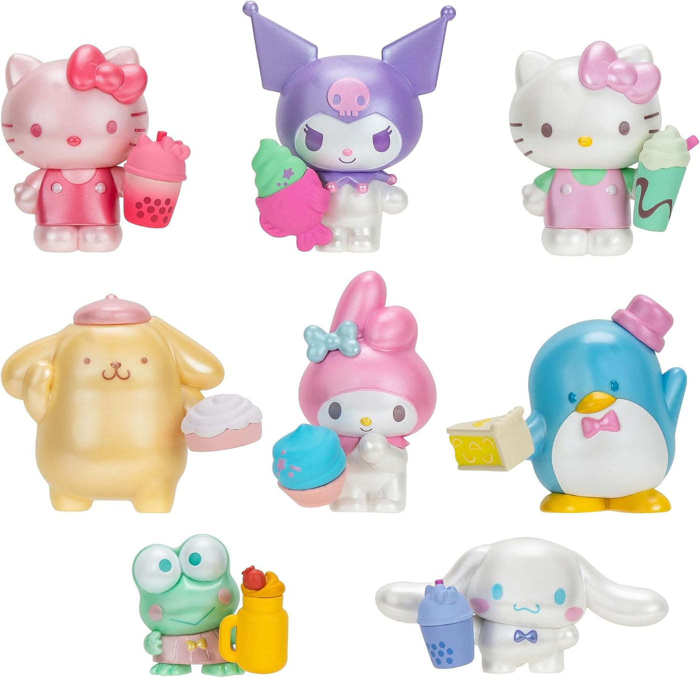 Hello Kitty y amigos Paquete dulce de 8 piezas con accesorios dulce...