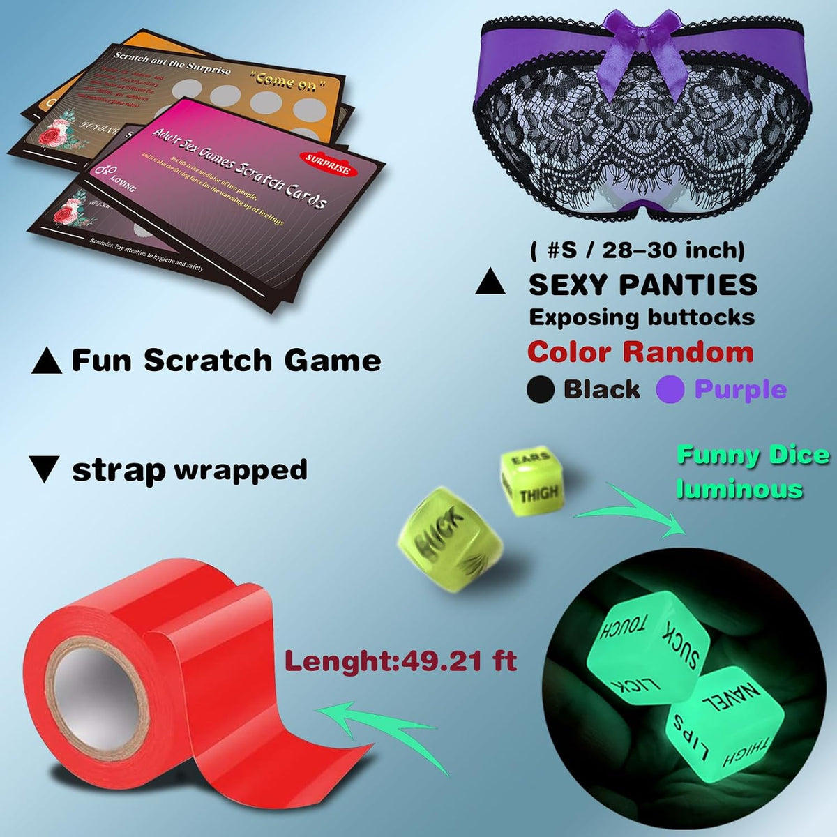 Kit de juguetes sexuales BDSM para parejas, kit de restricciones de...