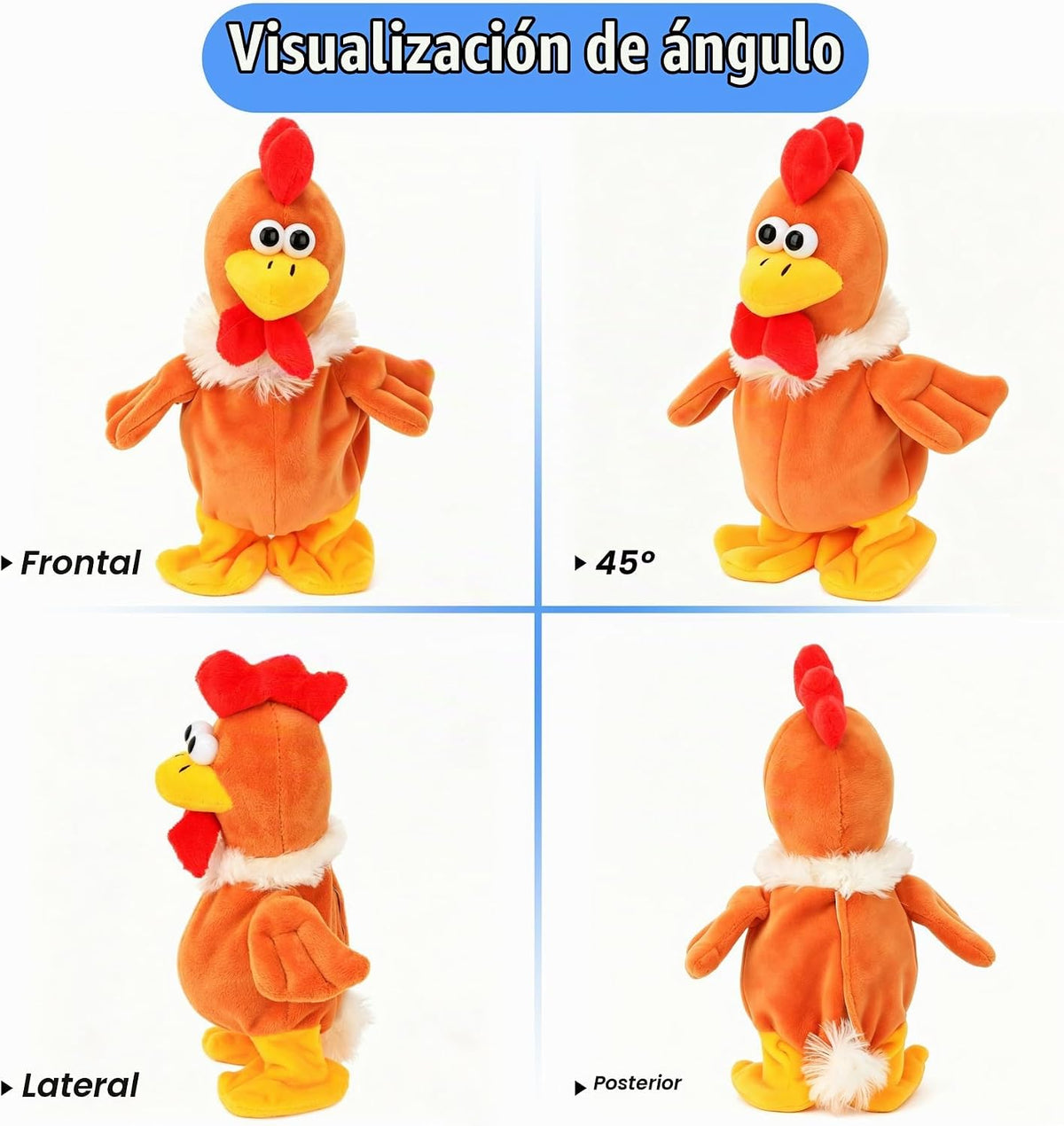 Hopearl Talking Chicken repite lo que dices Walking Chick juguete a...