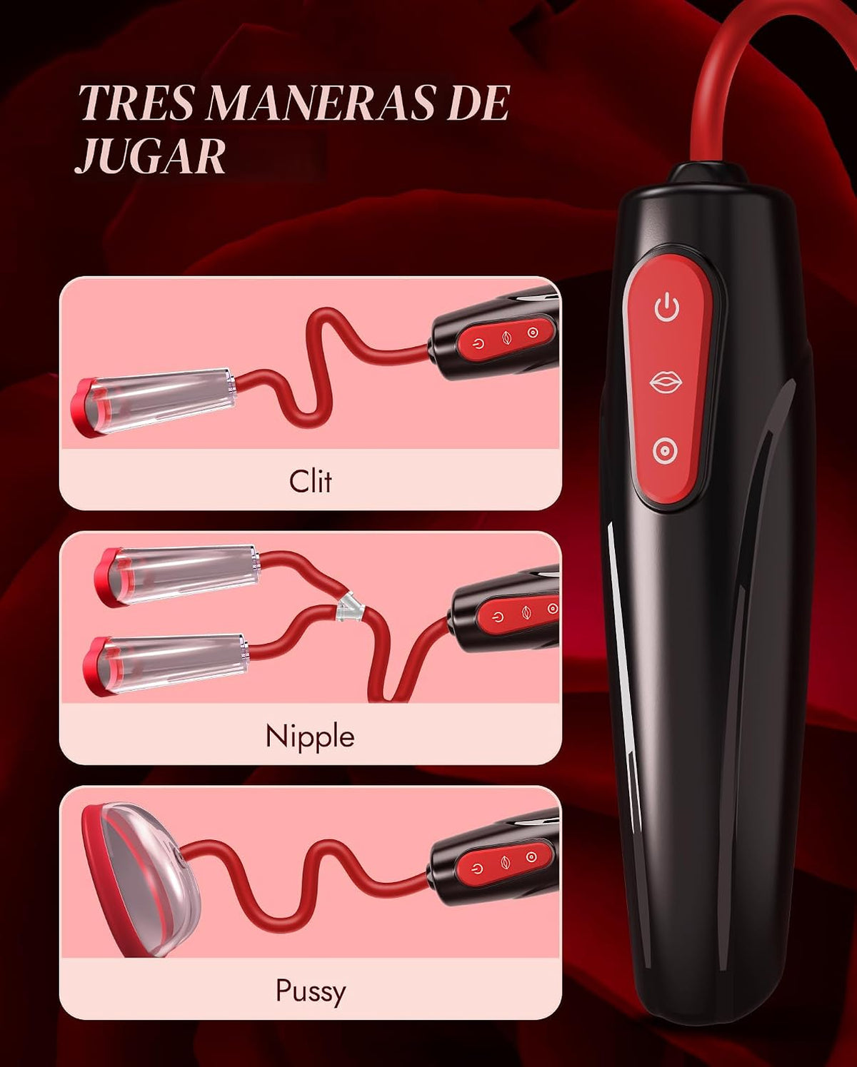 Bomba de Coño Juguetes Sexuales para Adultos - Kit de Juguetes BDSM...
