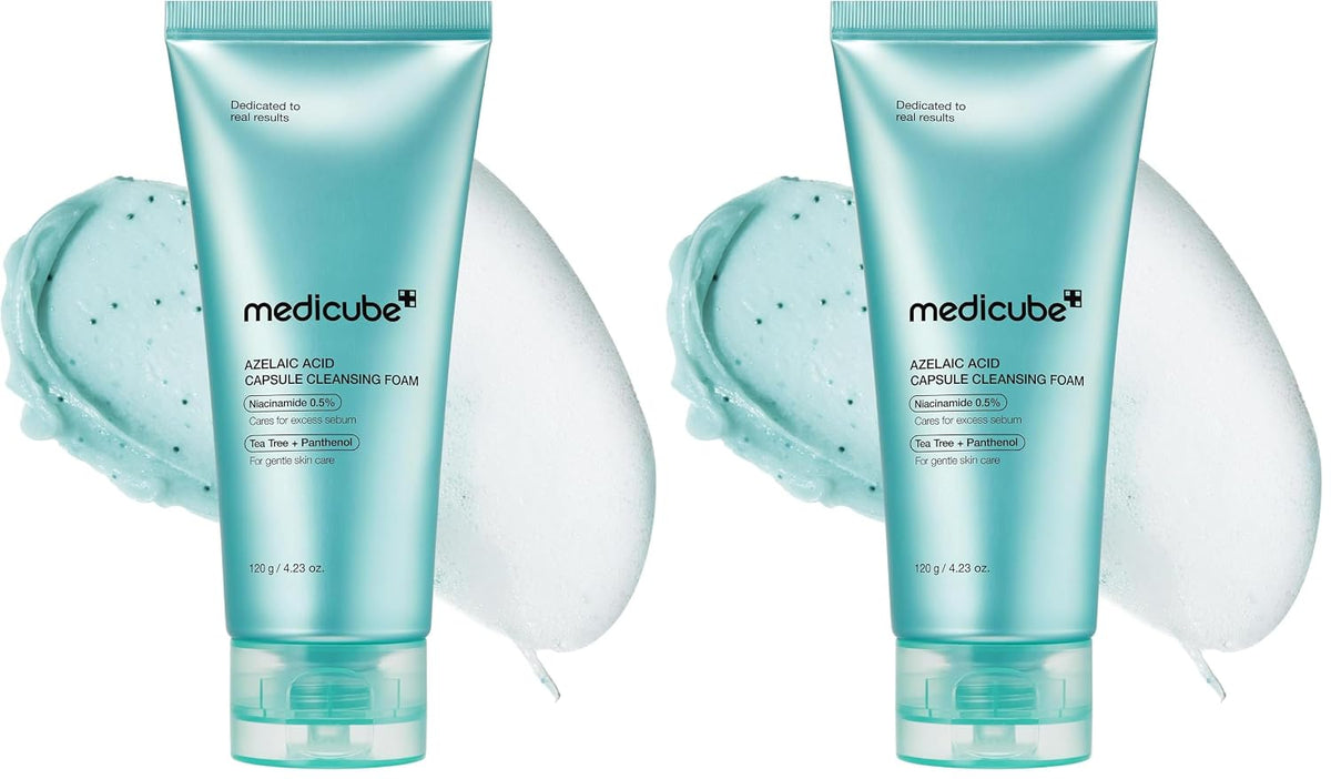 medicube Limpiador facial de cápsula de ácido azelaico limpiador de...