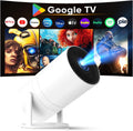 [Google TV integrado y control de voz] Mini proyector WISHOLY con W...