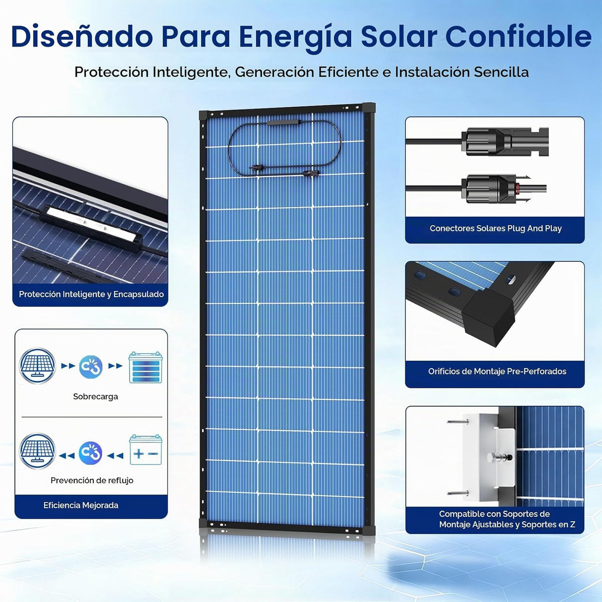 Paneles solares de 200 vatios Panel solar tipo N 18BB 25,6% de alta...