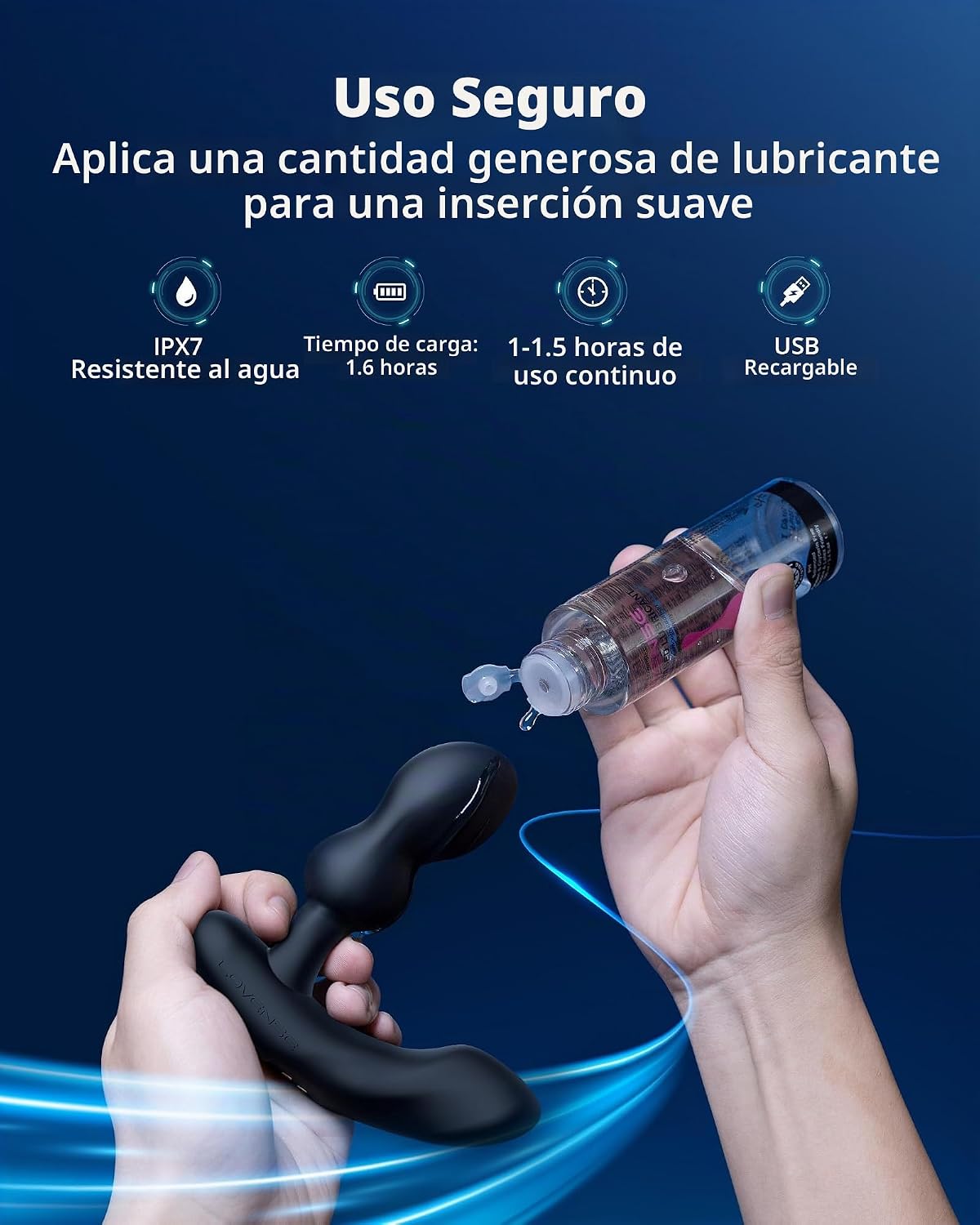 LOVENSE Edge 2 - Masajeador de próstata vibrador sexual, juguetes s...