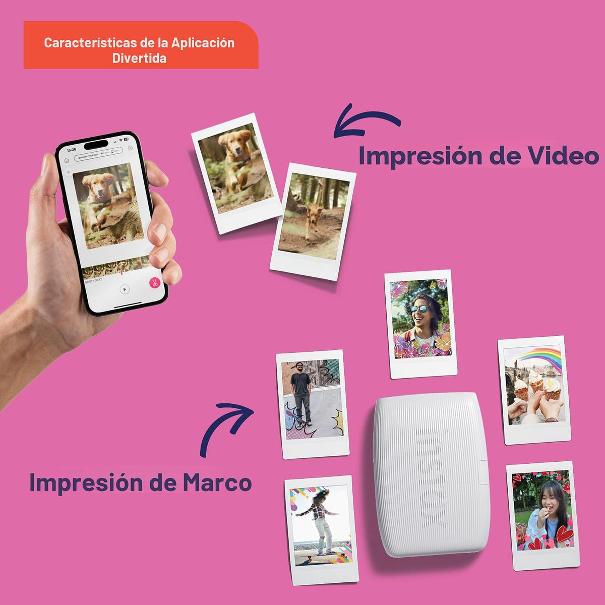 Impresora para smartphone Fujifilm Instax Mini Link 3 - Blanco Arci...