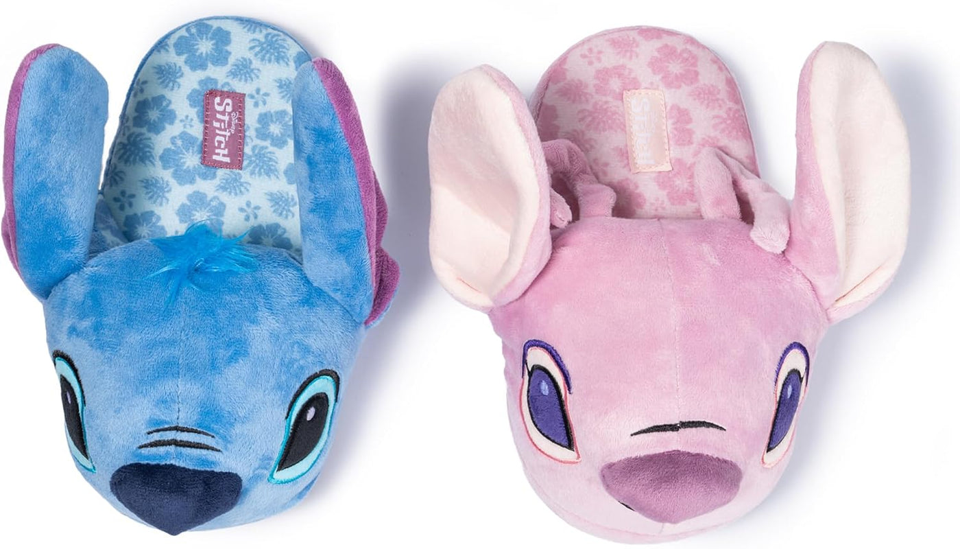 Disney Lilo &amp; Stitch - Pantuflas de personajes 3D para adultos,...
