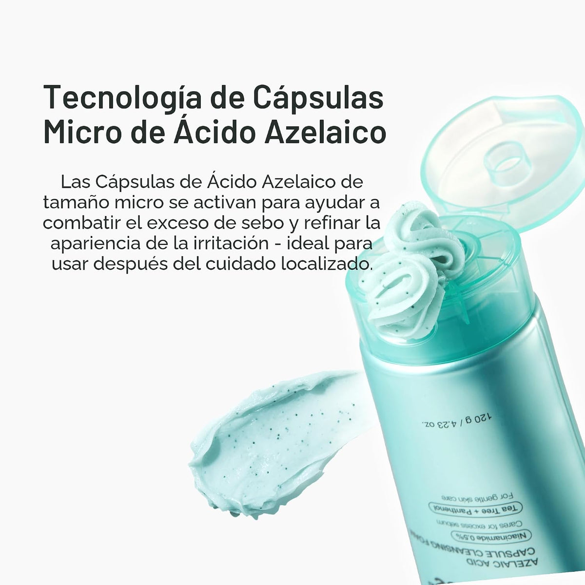 medicube Limpiador facial de cápsula de ácido azelaico limpiador de...