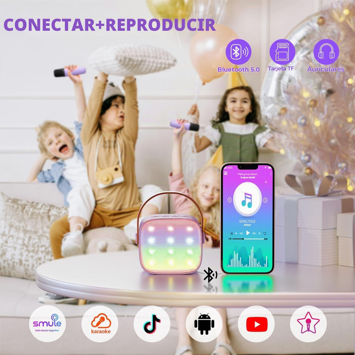 YLL - Máquina de karaoke para niños, regalos de cumpleaños para niñ...