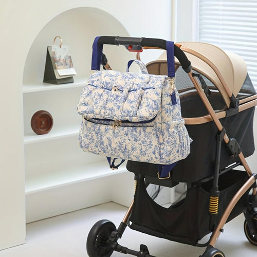 ANKICK Mochila acolchada para pañales con correas para cochecito, b...