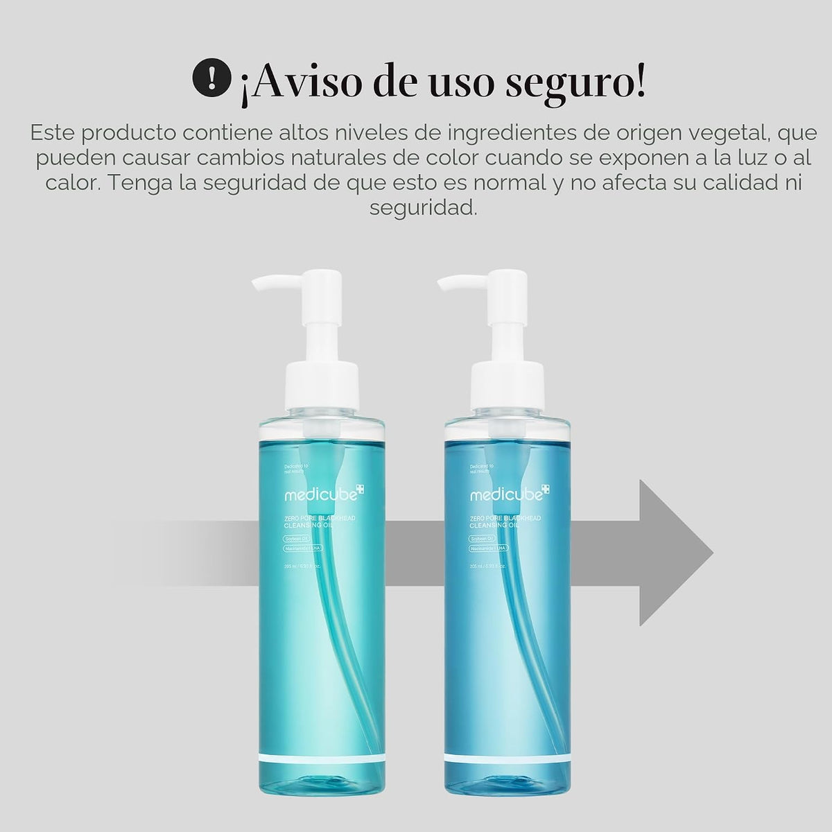 medicube Aceite limpiador cero poros, removedor de maquillaje, espi...