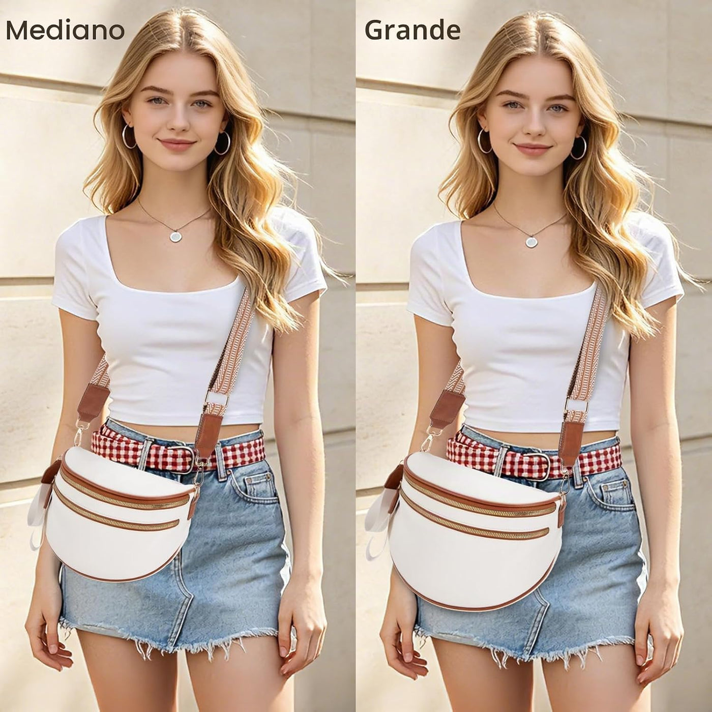 oscaurt Bolso cruzado de cuero para mujer, bolso grande para mujer,...