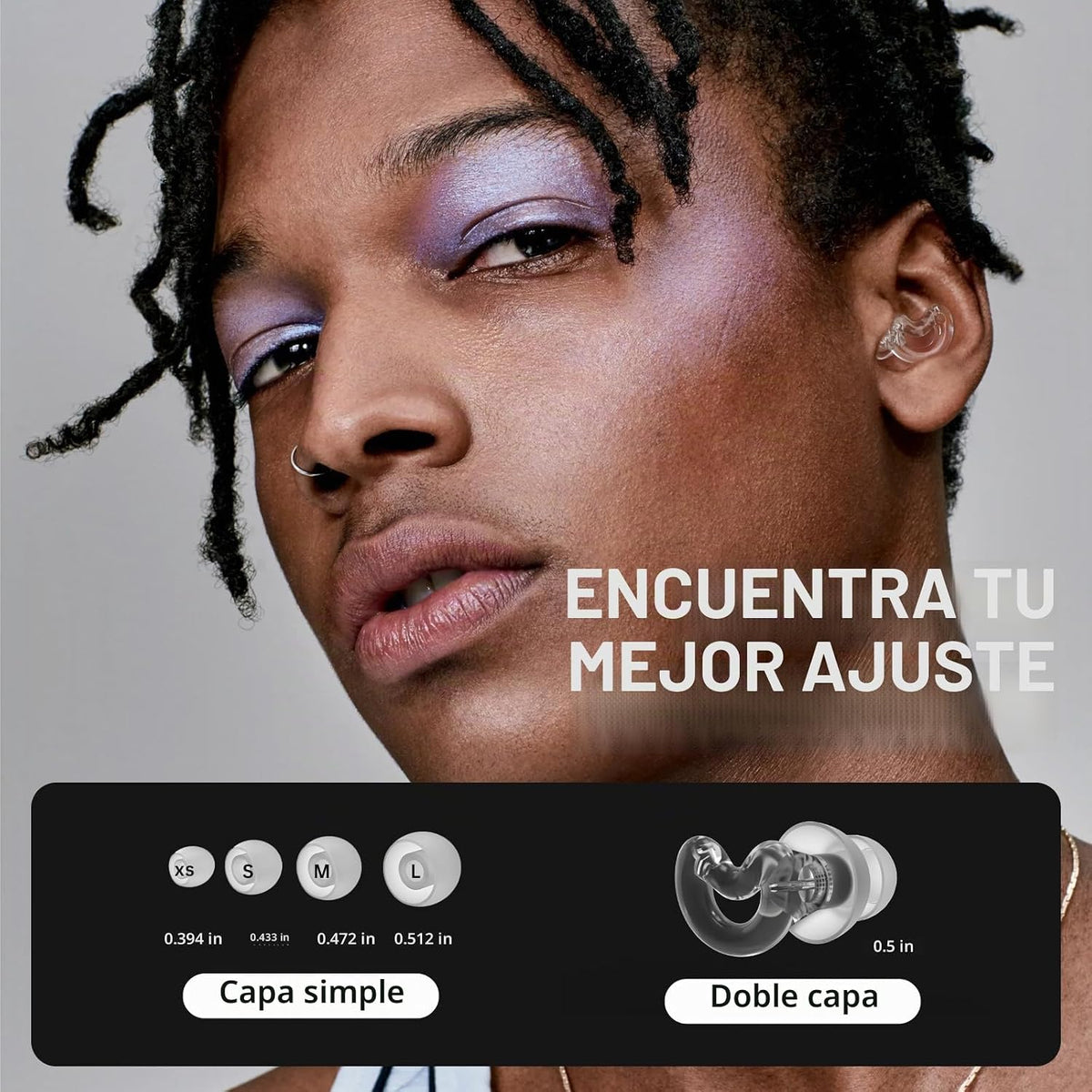 Relaxcharm Tapones para los oídos de conciertos: protección auditiv...