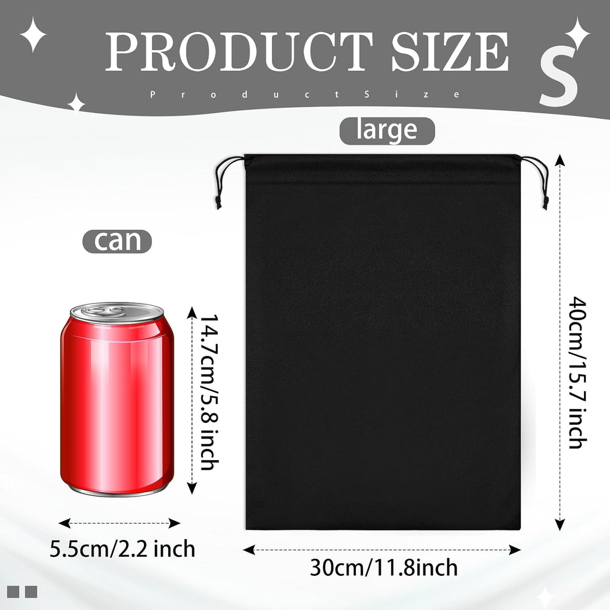 Weewooday - 12 bolsas de satén negro para juguetes para adultos, bo...