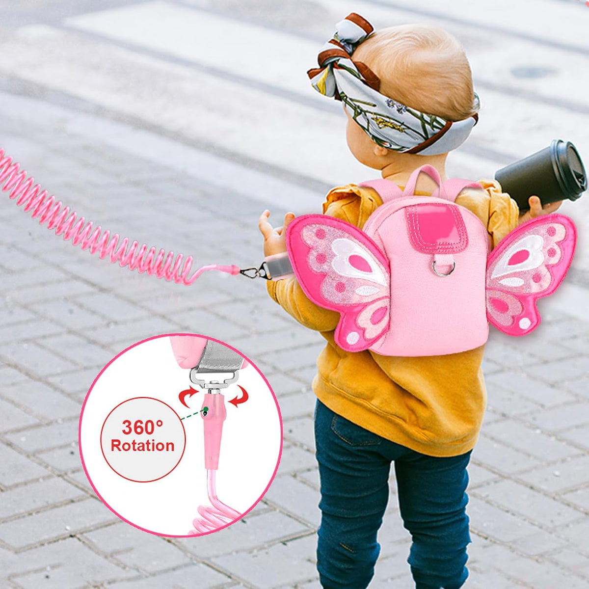Accmor Arnés para niños pequeños, mochila con correa, lindas mochil...