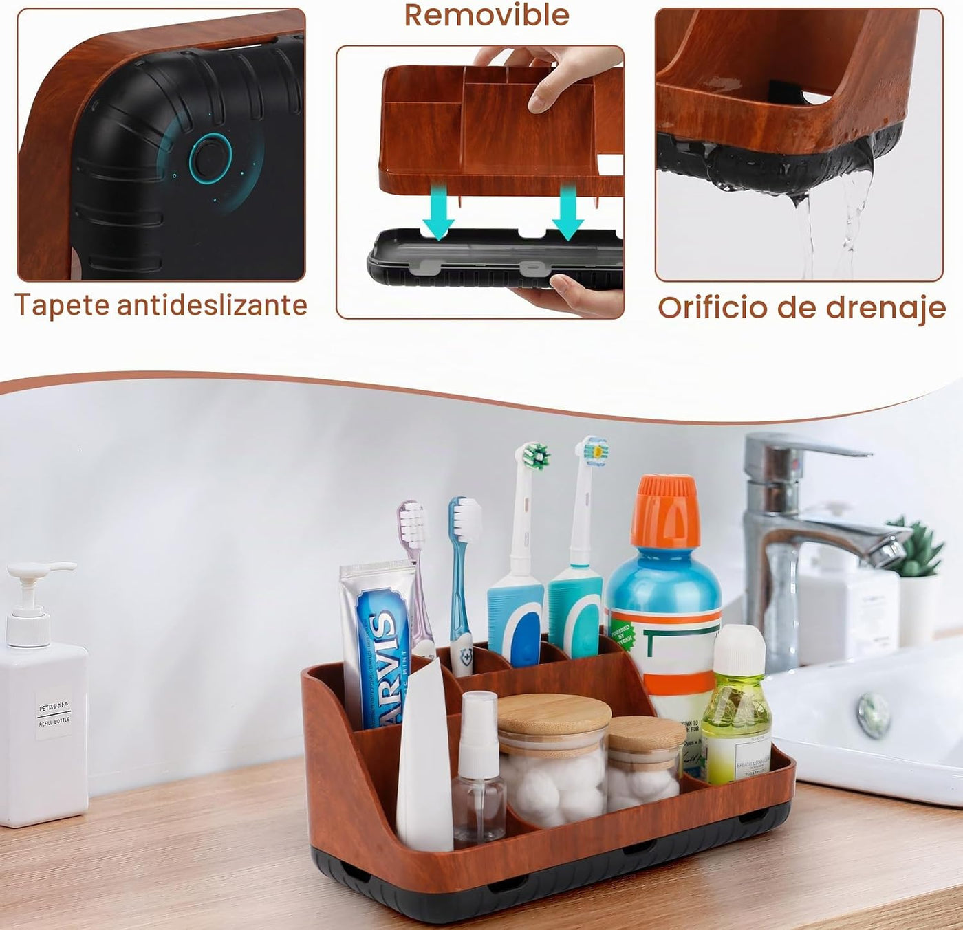 GFWARE Decoración y accesorios de baño \u2013 Cepillo de dientes el...