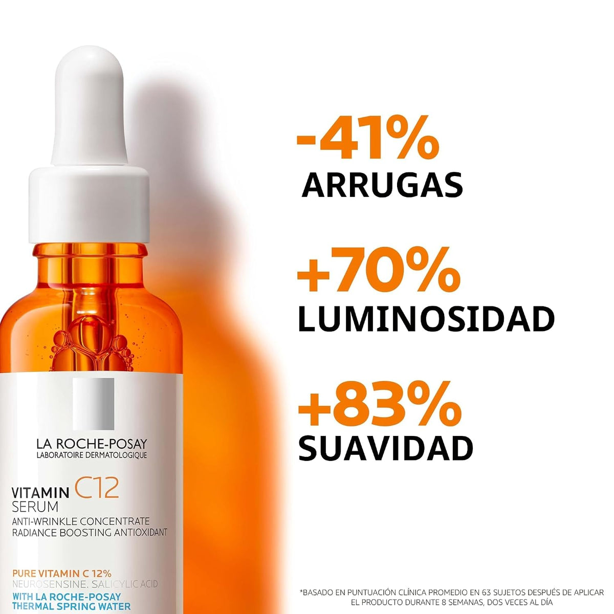 Suero facial con vitamina C al 12% La Roche-Posay, 2 fórmulas con á...