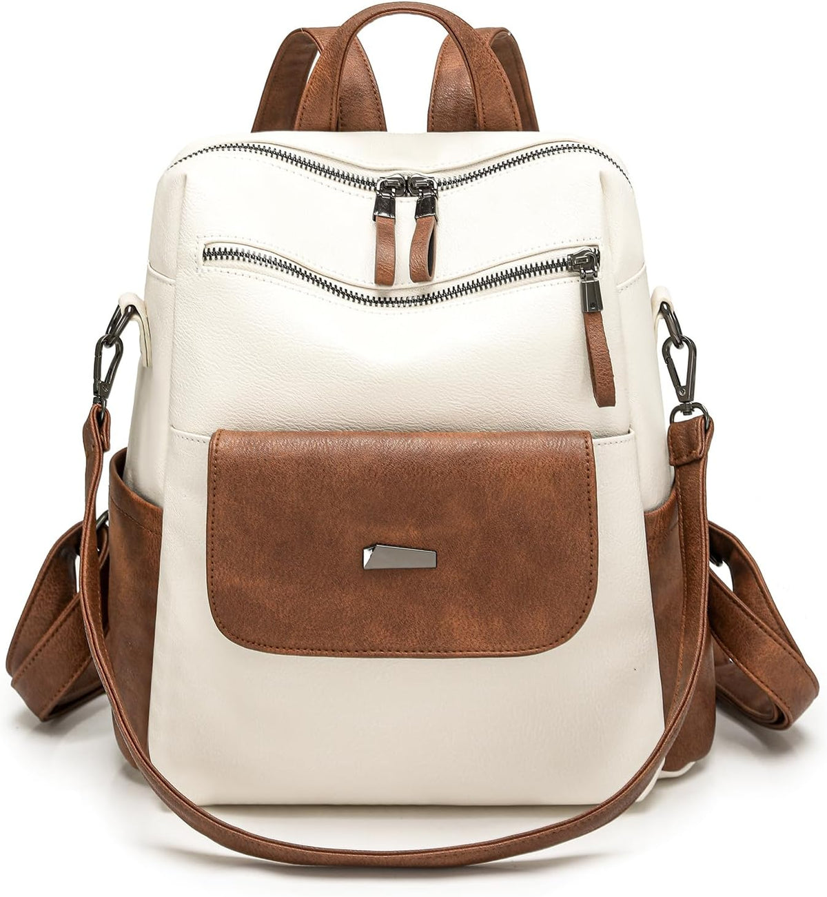 WYFJNX - Mochila pequeña de piel sintética para mujer y mujer, colo...