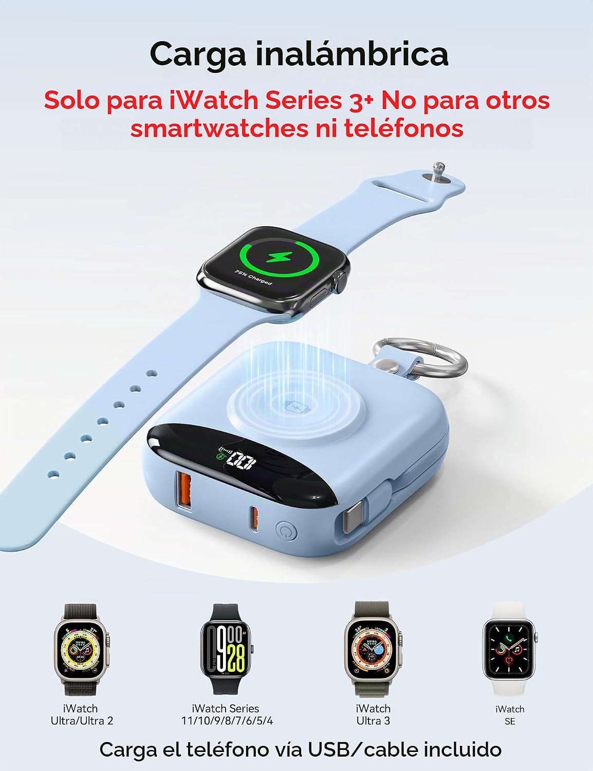 BLJIB Cargador portátil 10000mAh 22.5W Banco de energía incorporado...