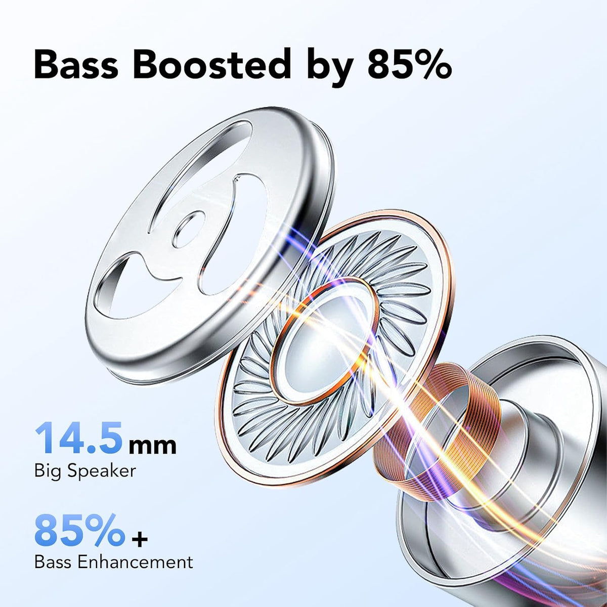 Auriculares inalámbricos Bluetooth 5.3, audífonos de 60 horas de re...