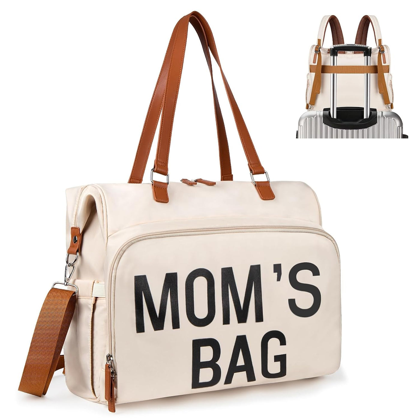 Pripher Bolsa de pañales para mamá, mochila de gran capacidad, bols...