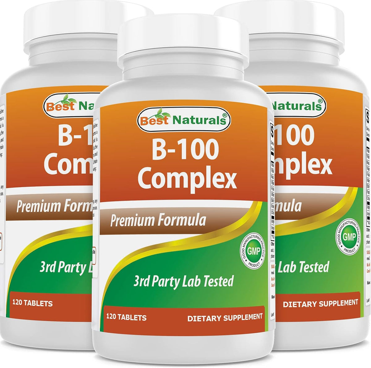 Best Naturals B 100 Complex 120 tabletas (vitaminas del complejo B)...