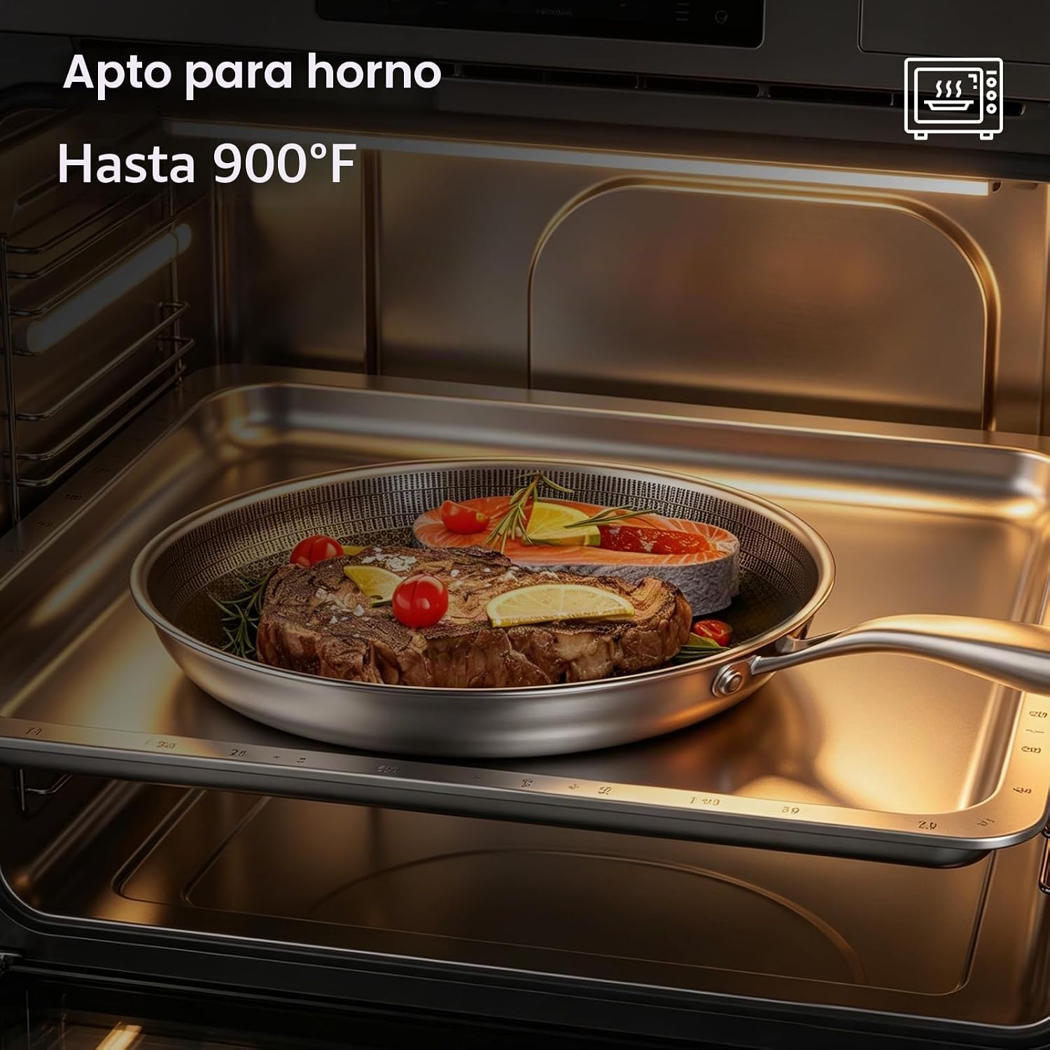 COOKER KING Juego de utensilios de cocina de acero inoxidable, jueg...
