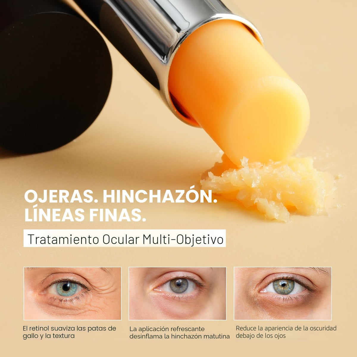 VELAMO ADVANCED Retinol Eye Stick: Crema de ojos de retinol para oj...