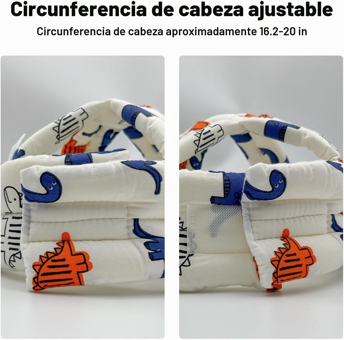 Protector de cabeza de bebé para gatear caminando, casco de bebé aj...