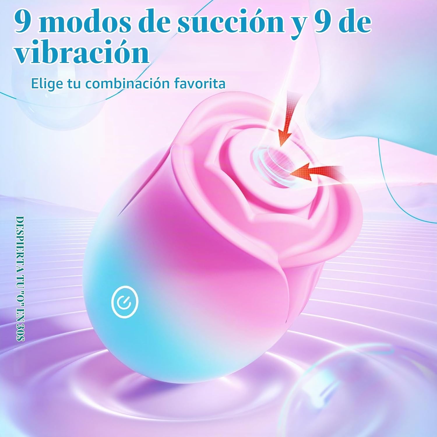 Gasevimo Juguetes para adultos, vibrador de rosas para mujeres, jug...