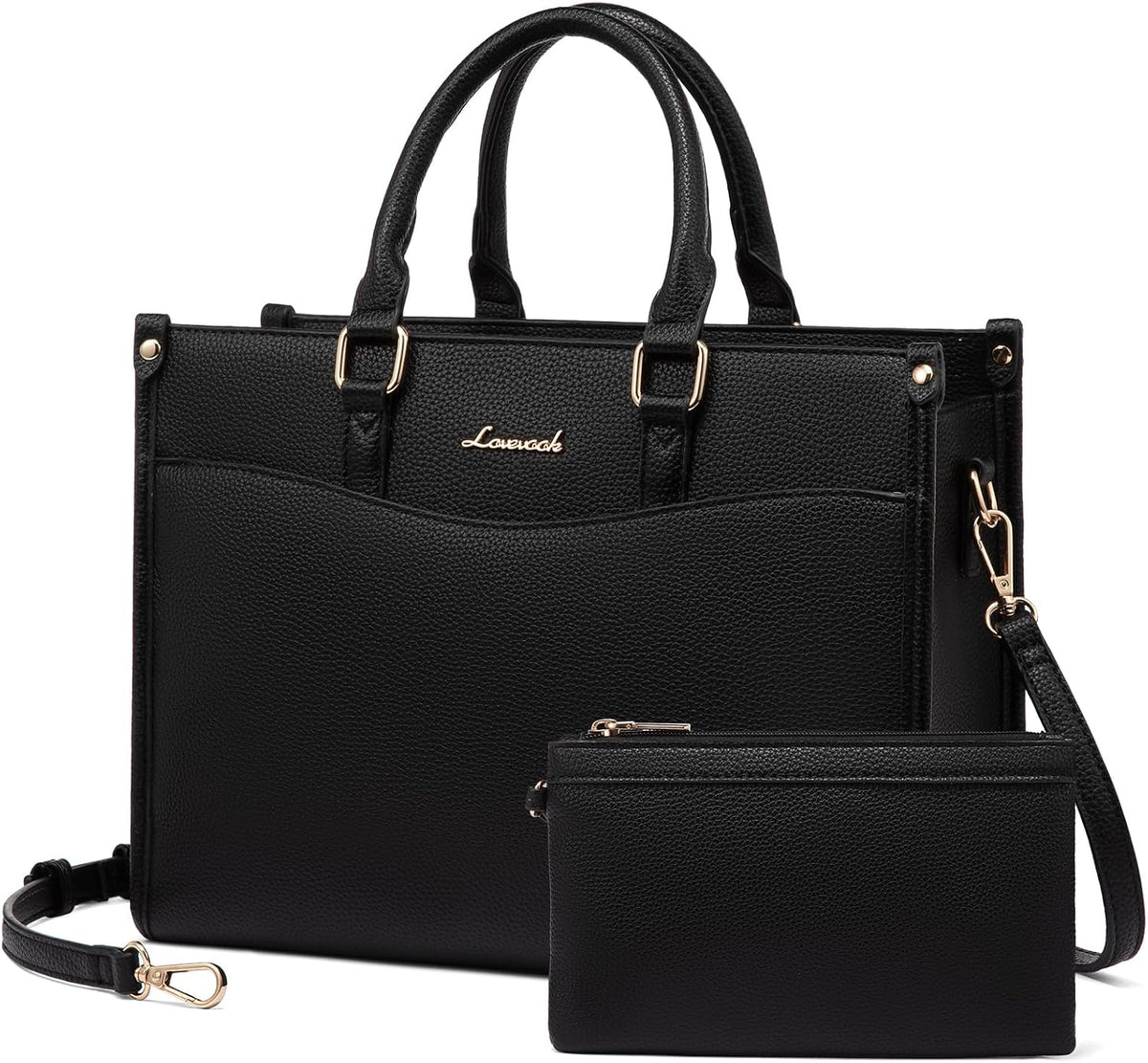 LOVEVOOK Bolsos y bolsos de mano para mujer, elegante bolso de homb...