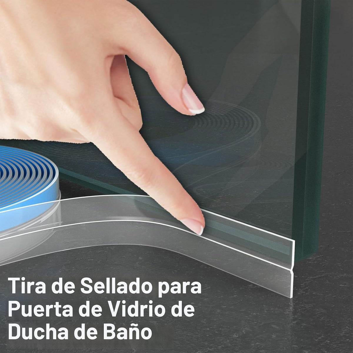 Greymond Sello de puerta burlete para puerta, sello de puerta de du...
