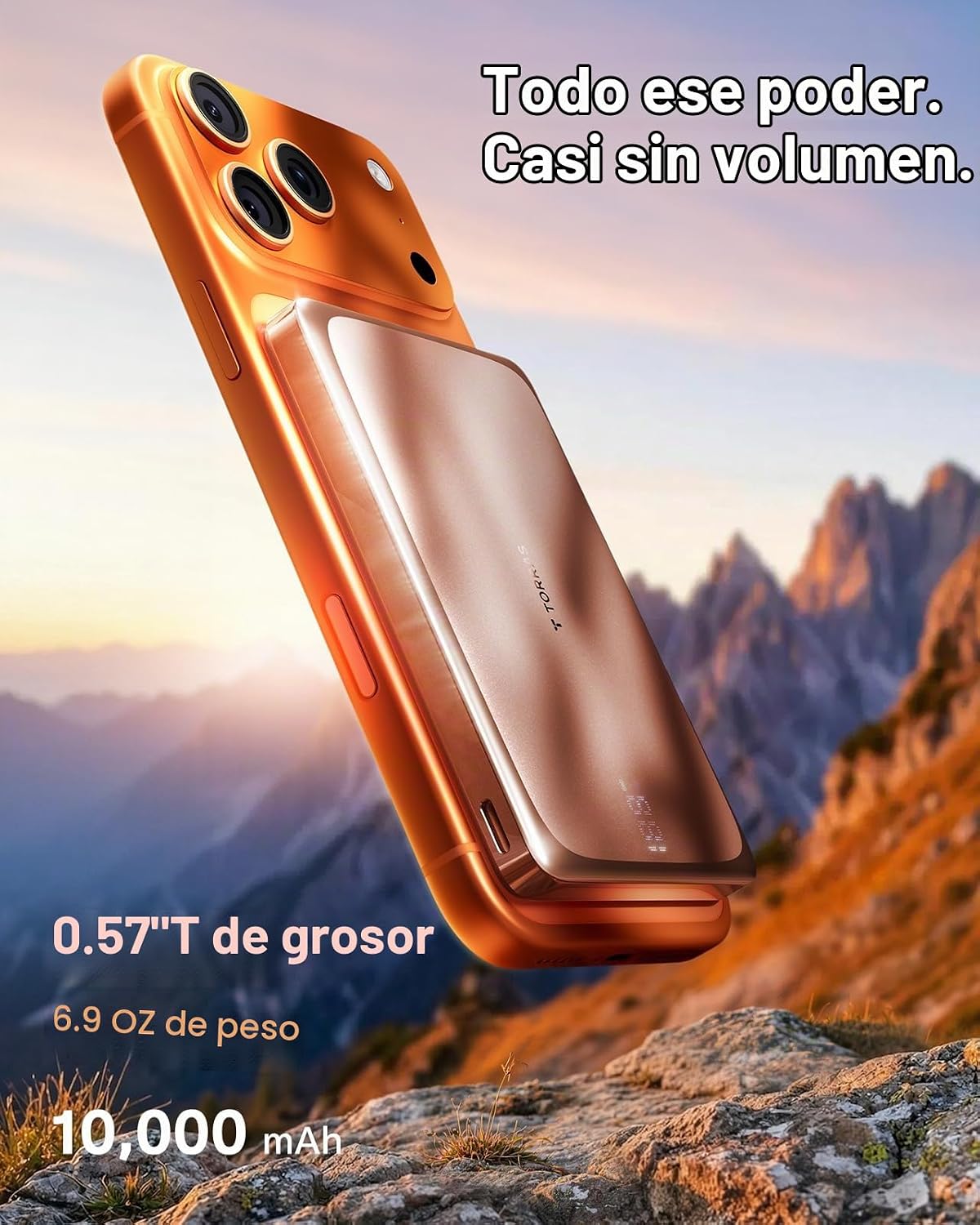 TORRAS MiniMag Pro - Cargador portátil portátil, batería magnética...