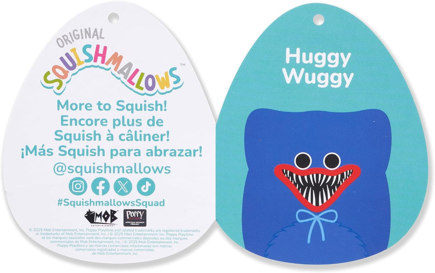 Squishmallows Original Poppy Playtime Huggy Wuggy de 12 pulgadas, p...