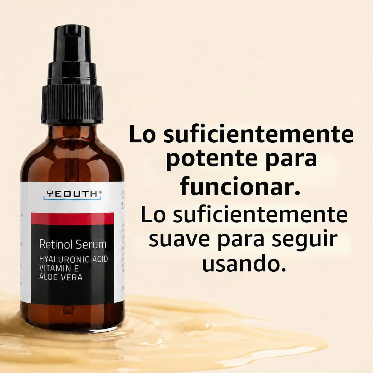 YEOUTH Suero de retinol para rostro con ácido hialurónico y vitamin...