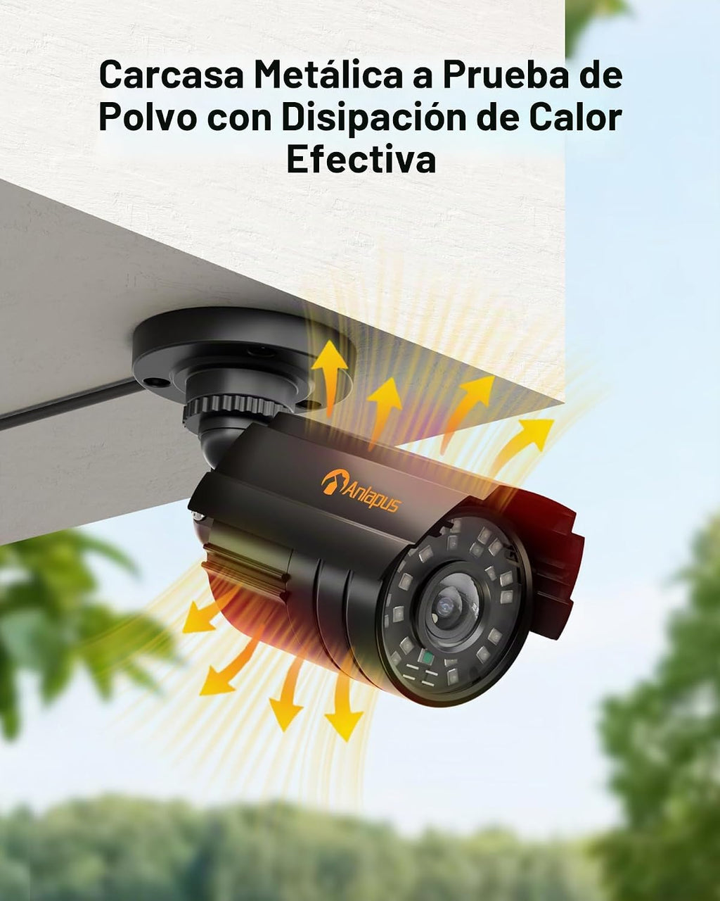Anlapus Paquete de 4 cámaras de seguridad 1080P para sistema DVR de...