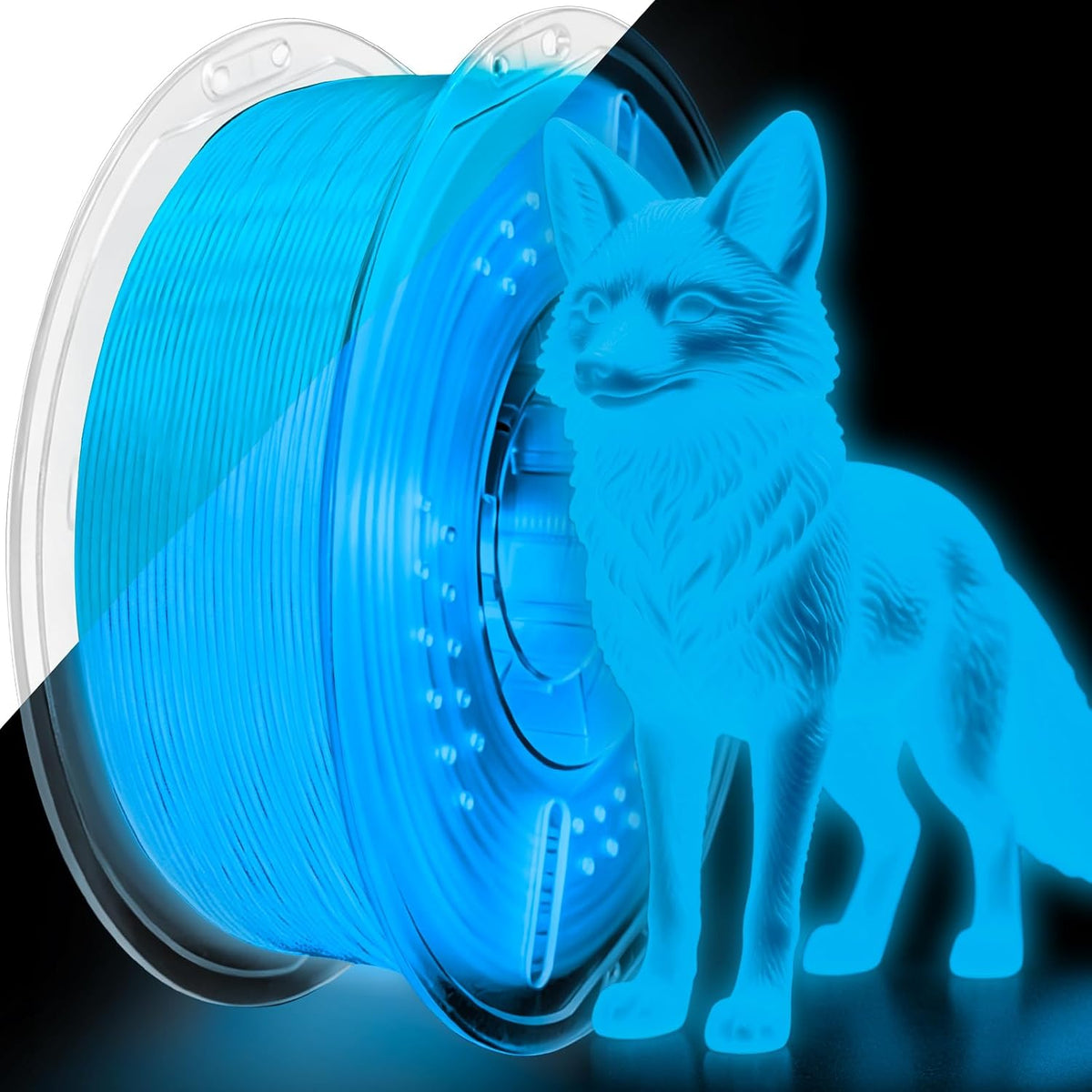 Frucindra Filamento de impresora 3D PLA+ que brilla en la oscuridad...