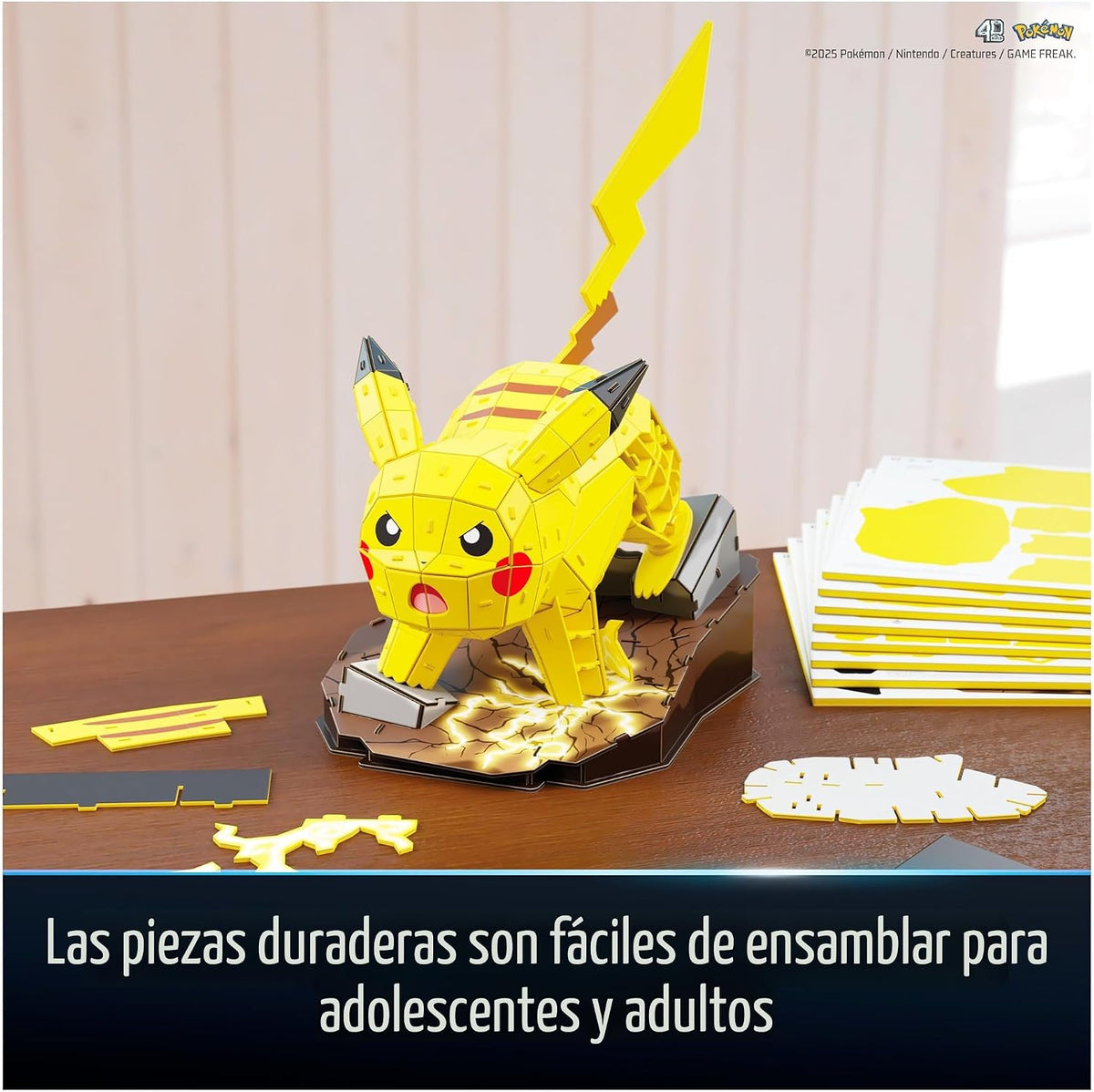 4D Build, Kit de modelo 3D de Pikachu Pokémon, figura de Pokémon, c...