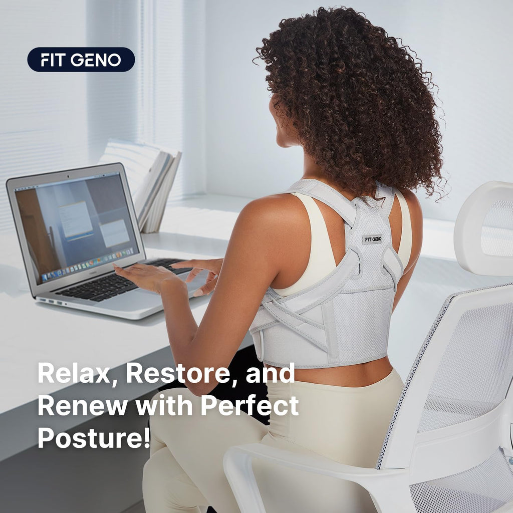 Corrector de postura Fit Geno para mujer Lite, soporte superior de...