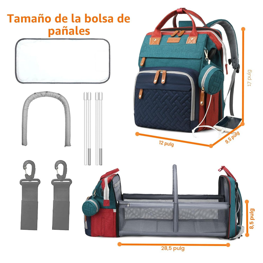 Astro alan - Mochilas para pañales con cambiador, mochila impermeab...