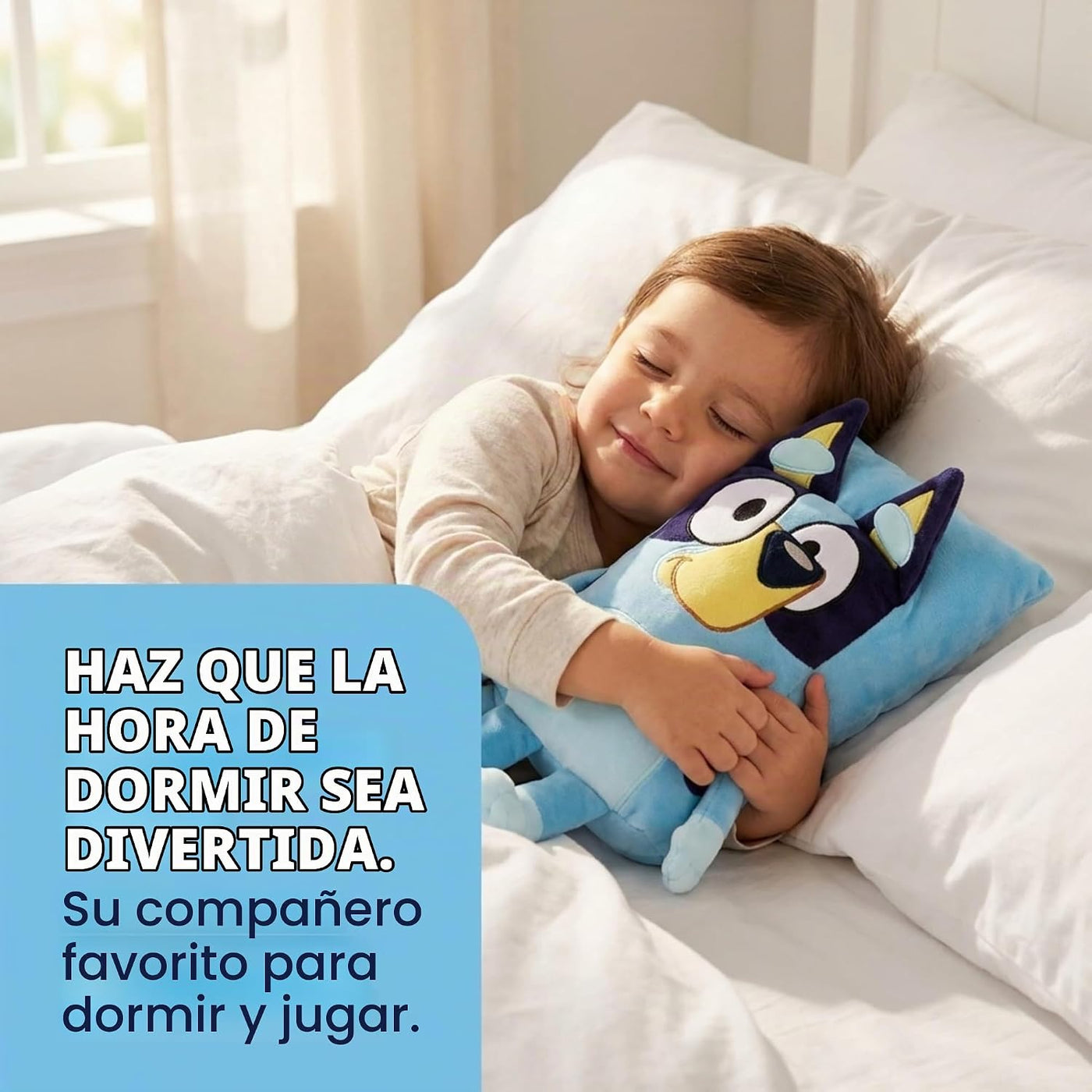 Almohada de Abrazo Bluey - Almohada Decorativa de Felpa Super Suave...