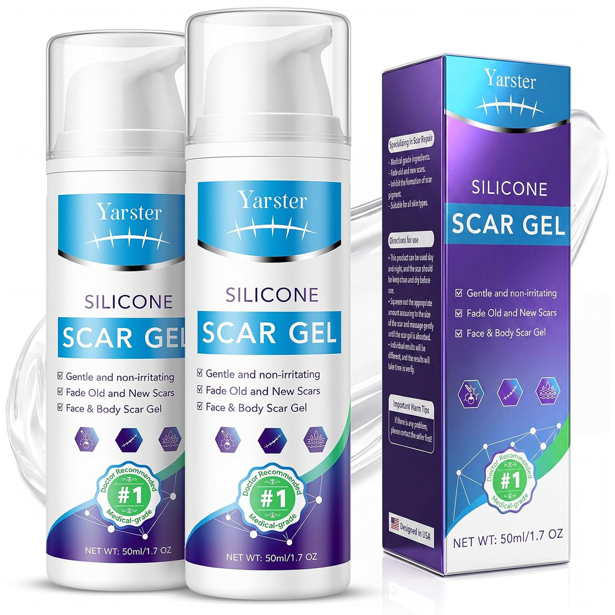 Gel de cicatriz de silicona de grado médico para cicatrices quirúrg...