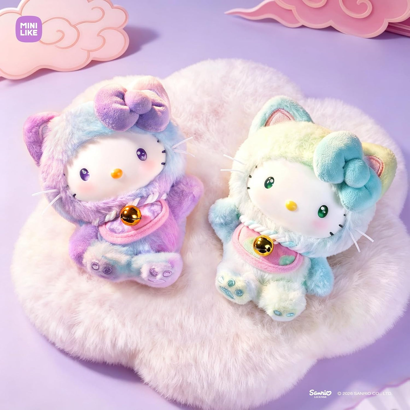 MINI LIKE Sanrio Blind Box Hello Kitty Style Meow Blessing Series L...