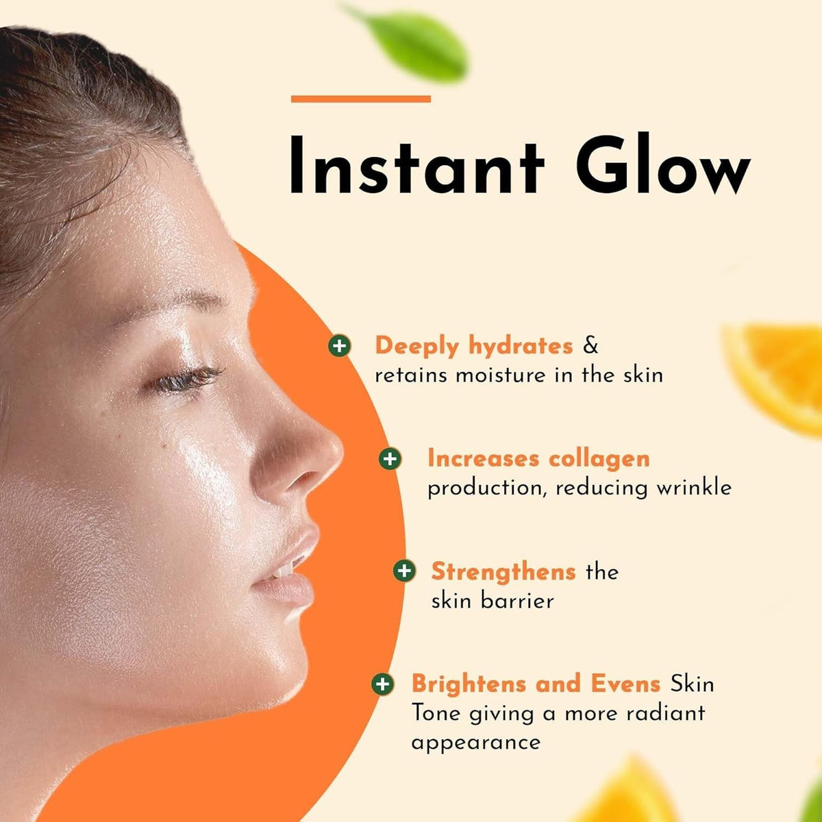 Clean Beauty Suero de mucina de caracol con vitamina C, suero facia...