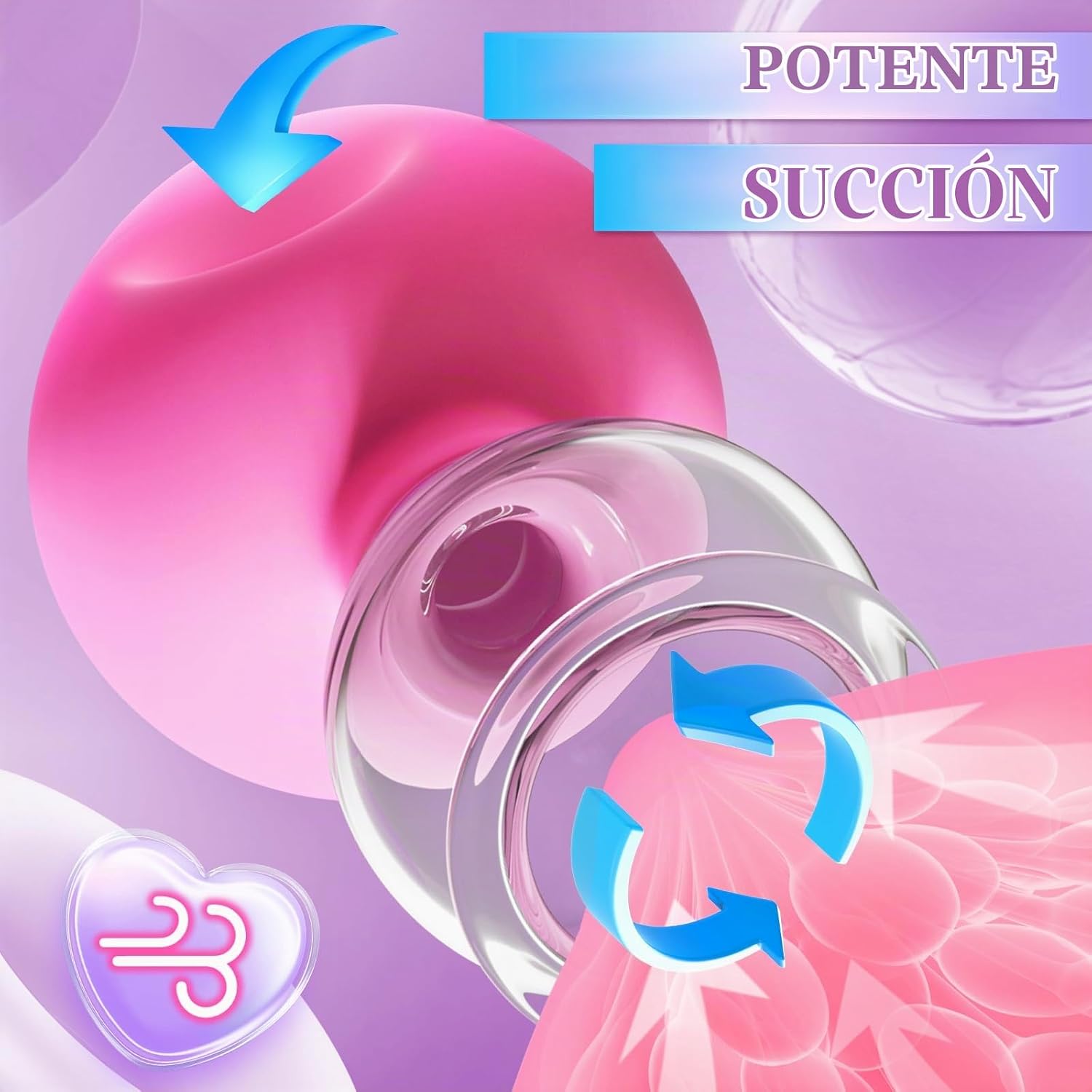 Juguete sexual para pezones para mujeres, 1 par de juguetes de succ...