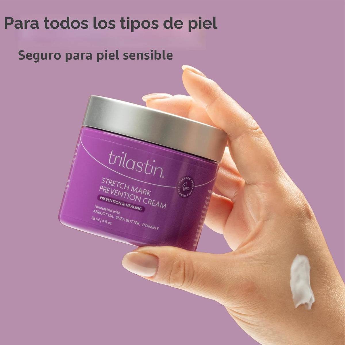 Trilastin Crema de estrías para el embarazo, crema hidratante para...