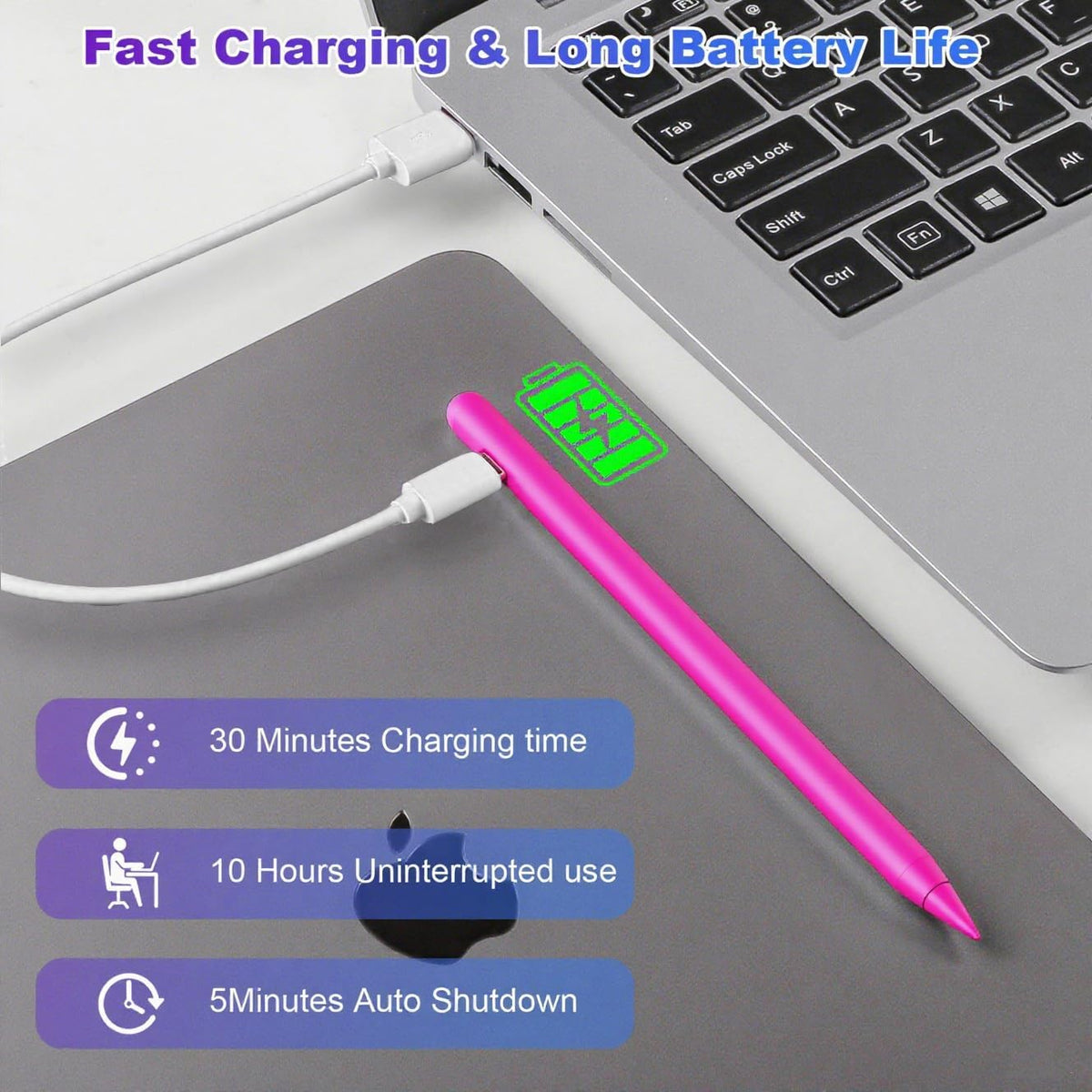 Lápiz capacitivo para iPad A16 11ª\/10ª con rechazo de palma y carg...