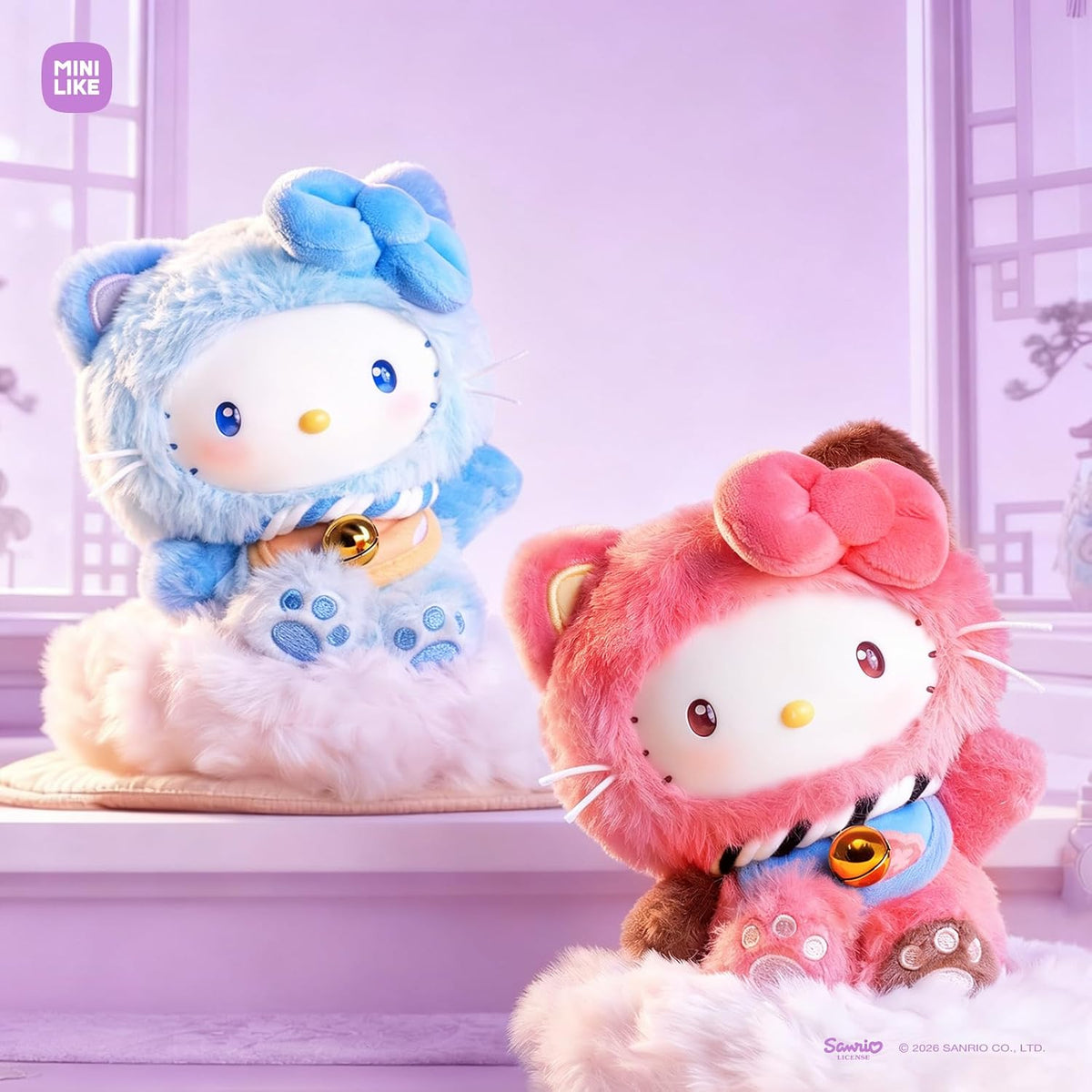 MINI LIKE Sanrio Blind Box Hello Kitty Style Meow Blessing Series L...